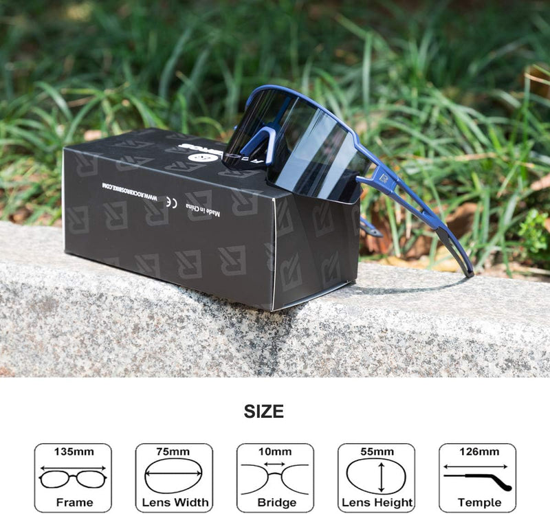 Load image into Gallery viewer, Half-Frame Photochromic Sports Sunglasses (UV400)
