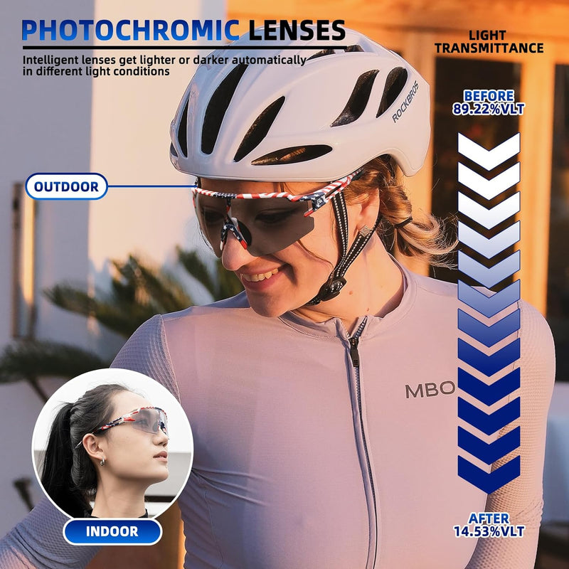 Load image into Gallery viewer, Half-Frame Photochromic Sports Sunglasses (UV400)
