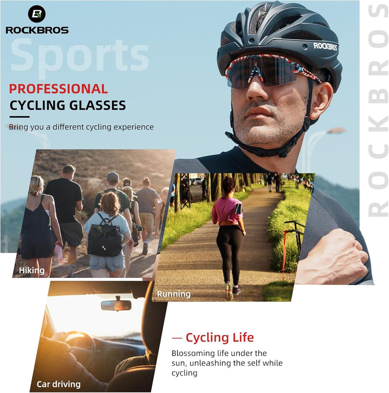 Load image into Gallery viewer, Half-Frame Photochromic Sports Sunglasses (UV400)
