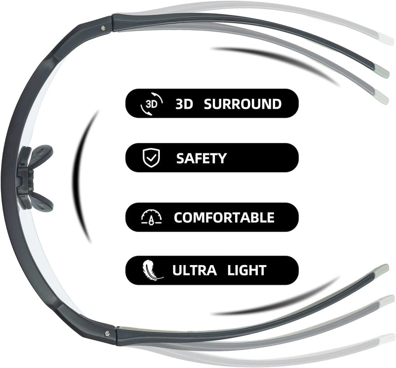 Load image into Gallery viewer, Half-Frame Photochromic Sports Sunglasses (UV400)
