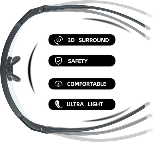 Half-Frame Photochromic Sports Sunglasses (UV400)