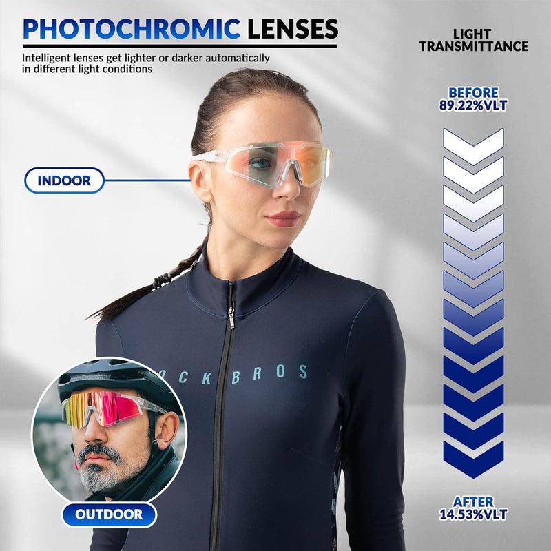 Load image into Gallery viewer, Half-Frame Photochromic Sports Sunglasses (UV400)
