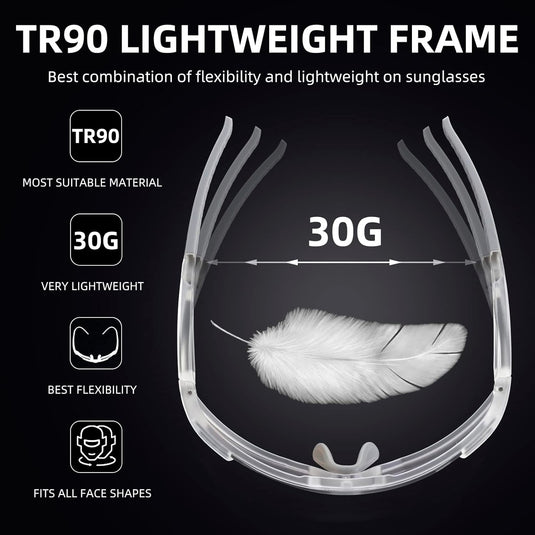 Half-Frame Photochromic Sports Sunglasses (UV400)