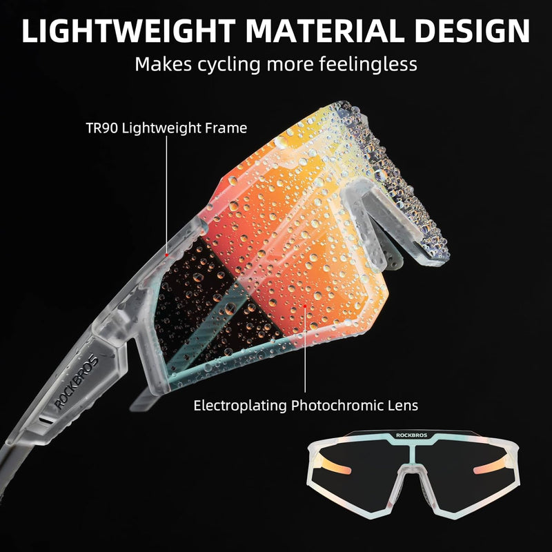 Load image into Gallery viewer, Half-Frame Photochromic Sports Sunglasses (UV400)
