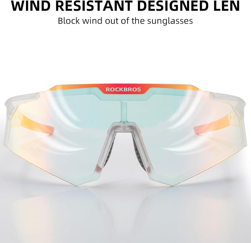 Load image into Gallery viewer, Half-Frame Photochromic Sports Sunglasses (UV400)
