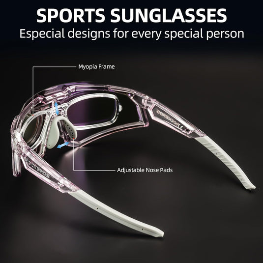Half-Frame Photochromic Sports Sunglasses (UV400)