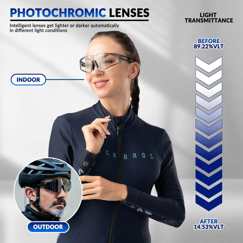 Load image into Gallery viewer, Half-Frame Photochromic Sports Sunglasses (UV400)
