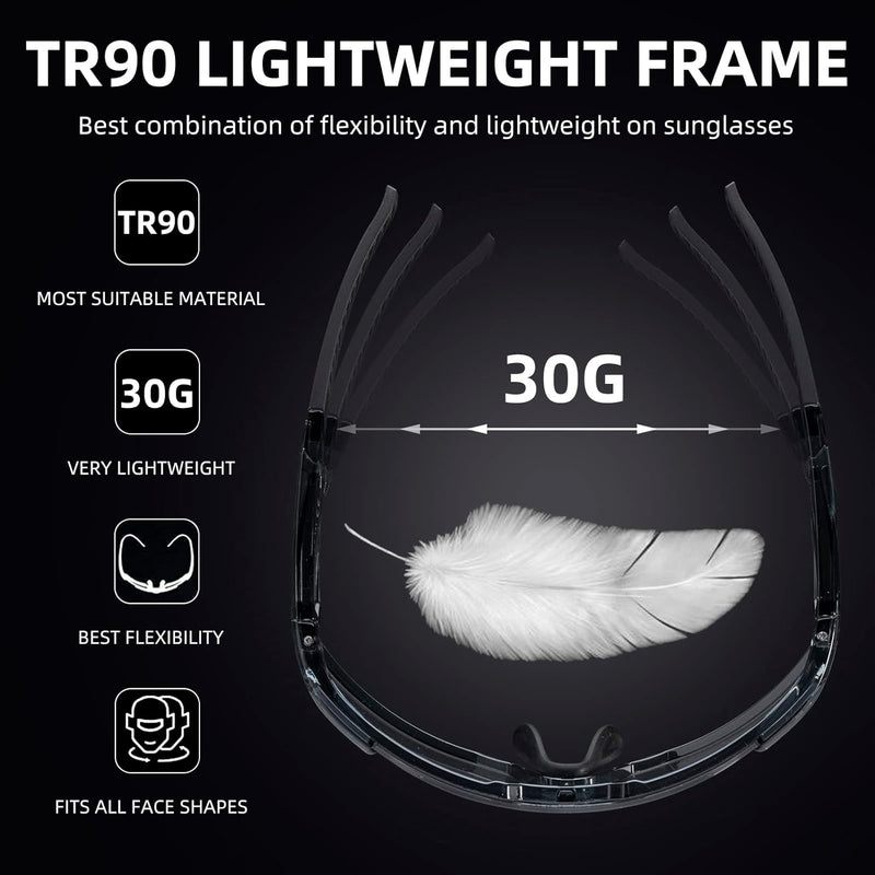Load image into Gallery viewer, Half-Frame Photochromic Sports Sunglasses (UV400)
