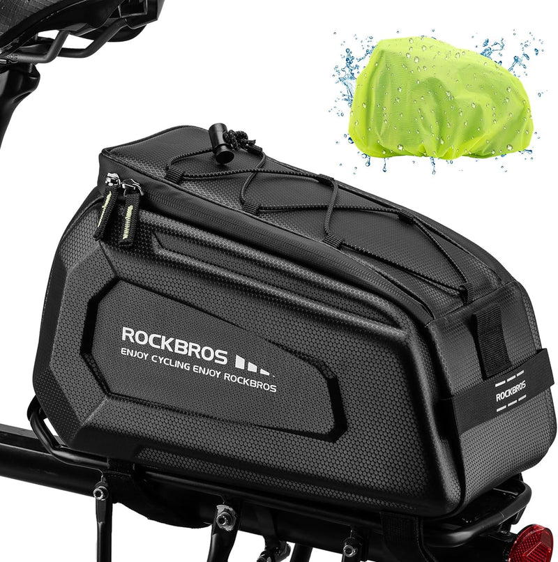 Load image into Gallery viewer, ROCKBROS Hard Shell Bike Rack Bag Waterproof 9L Capacity with Shoulder Strap
