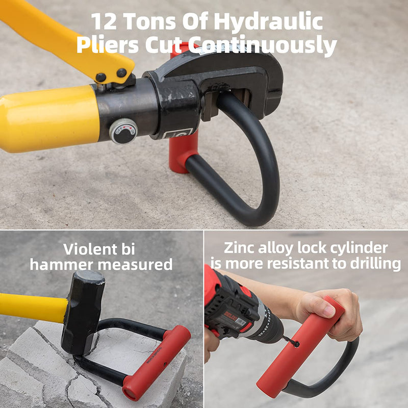 Load image into Gallery viewer, ROCKBROS Heavy Duty Anti Theft Bike U Lock for Bikes eBikes Motorcycles Scooters
