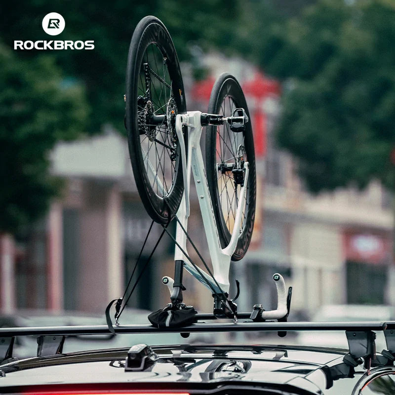 Load image into Gallery viewer, ROCKBROS Inverted Roof Bike Rack for Cars Quick-Release Straps and Clamps
