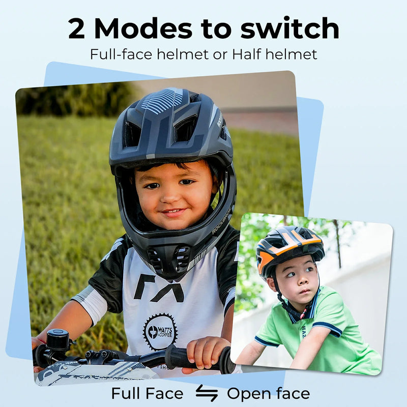 Load image into Gallery viewer, ROCKBROS Kids Full Face Helmet Detachable for Youth Child Boys Girls Ages 3-16
