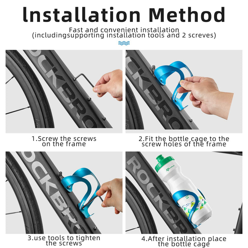 Load image into Gallery viewer, ROCKBROS Lightweight Alloy Bike Water Bottle Holder for Road  Mountain Bikes
