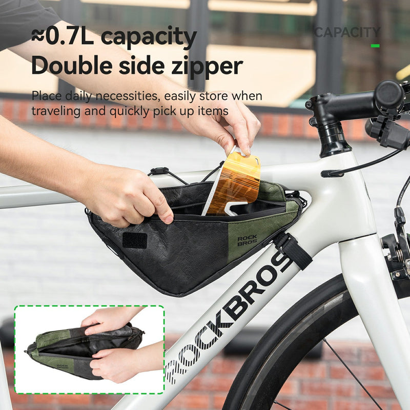 Load image into Gallery viewer, Sustainable Eco-Friendly Bike Triangle Bag Frame Bag 0.7L
