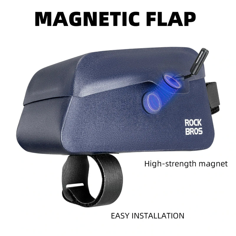 Load image into Gallery viewer, ROCKBROS Magnetic 100% Waterproof Bike Top Tube Frame Bag 0.6L/0.9L
