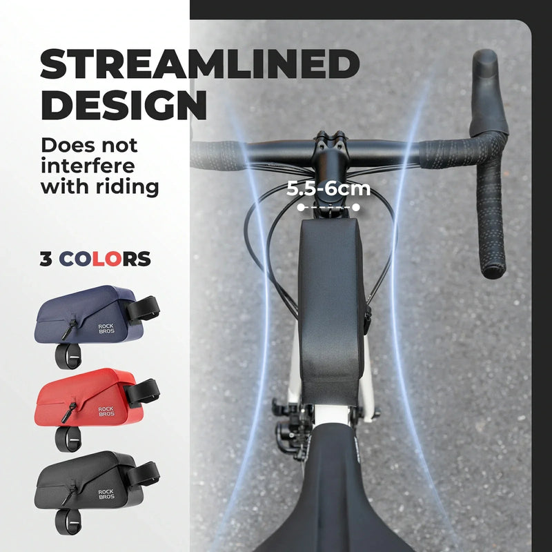 Load image into Gallery viewer, ROCKBROS Magnetic 100% Waterproof Bike Top Tube Frame Bag 0.6L/0.9L
