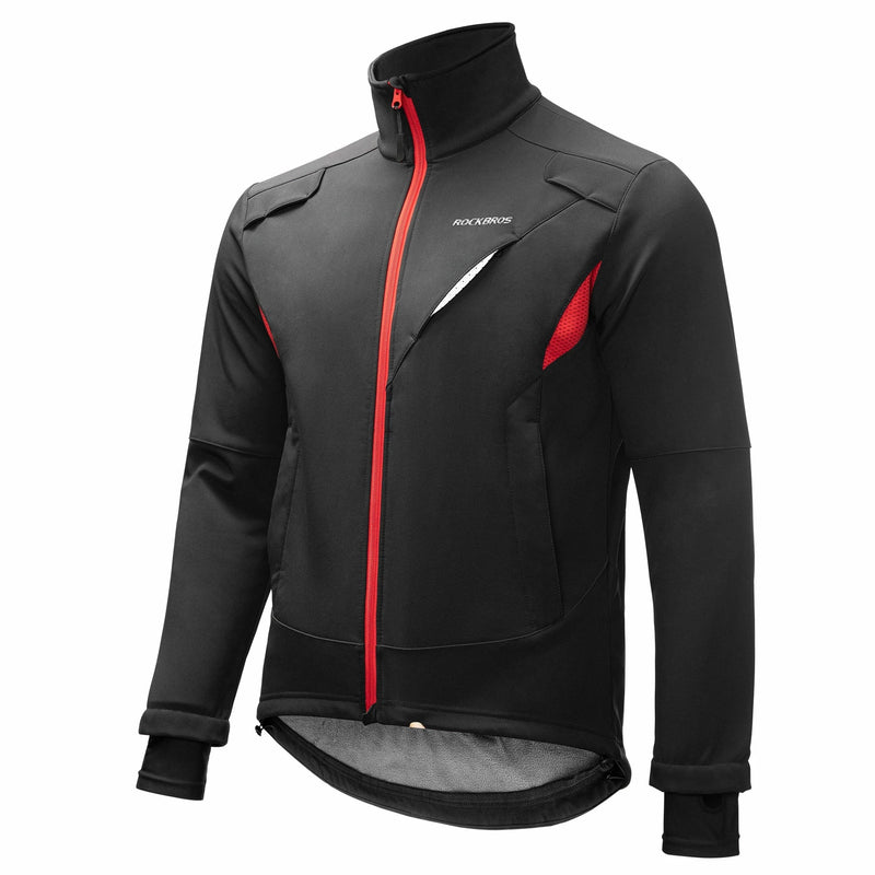 Load image into Gallery viewer, ROCKBROS Winter Cycling Jacket Thermal Fleece Windproof Jacket Running Biking Hiking
