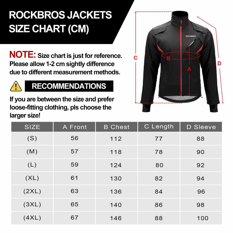 Load image into Gallery viewer, ROCKBROS Winter Cycling Jacket Thermal Fleece Windproof Jacket Running Biking Hiking
