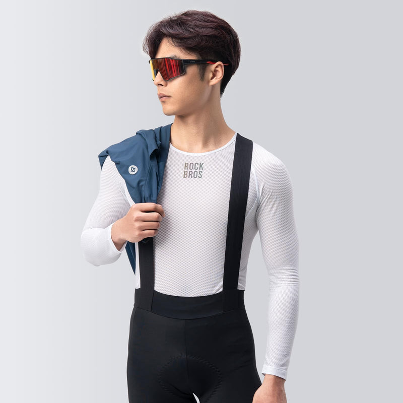 Load image into Gallery viewer, ROCKBROS Men's Long Sleeve Cycling Jersey Quick-Dry Seamless Underlayer
