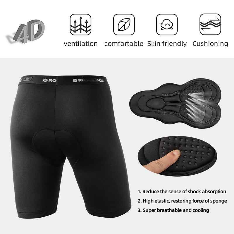 Load image into Gallery viewer, ROCKBROS Men's Cycling Shorts 4D Padded Compression Shorts

