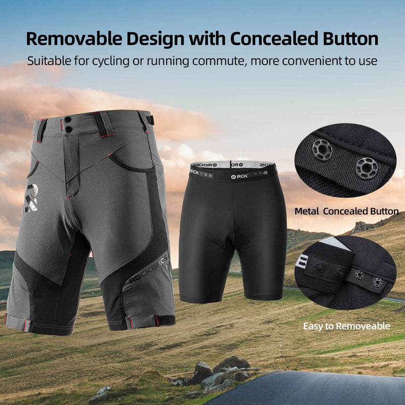 Load image into Gallery viewer, ROCKBROS Men's Cycling Shorts 4D Padded Compression Shorts
