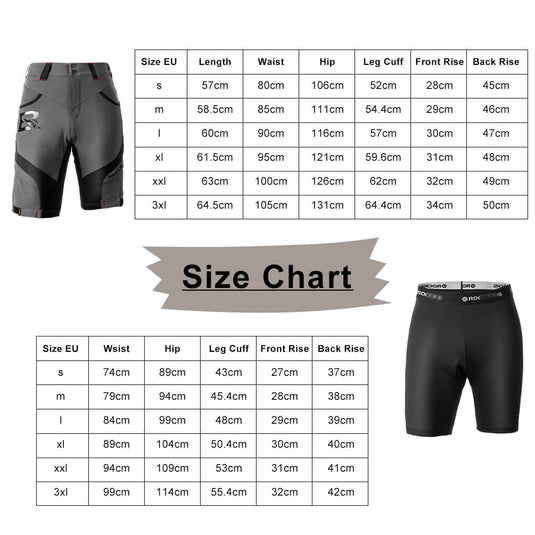 ROCKBROS Men's Cycling Shorts 4D Padded Compression Shorts