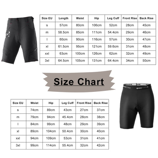 ROCKBROS Men's Cycling Shorts 4D Padded Compression Shorts