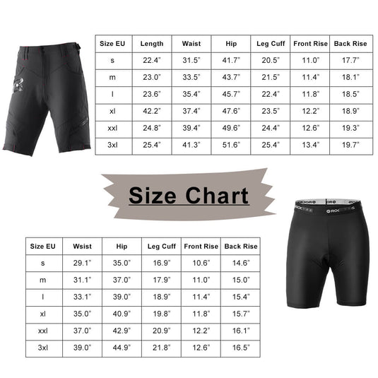 ROCKBROS Men's Cycling Shorts 4D Padded Compression Shorts