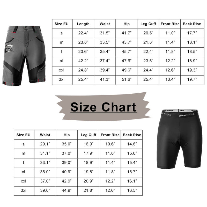Load image into Gallery viewer, ROCKBROS Men's Cycling Shorts 4D Padded Compression Shorts
