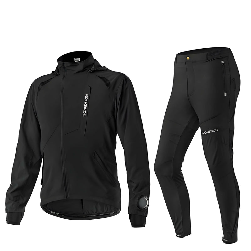 Load image into Gallery viewer, ROCKBROS Men's Softshell Jacket &amp; Pants Breathable Cycling Suit
