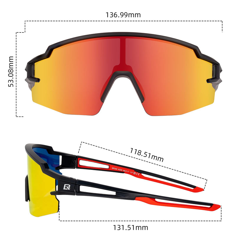 Load image into Gallery viewer, ROCKBROS Polarized Youth Kids UV400 Cycling Sports Sunglasses for Boys Girls Age 8-14
