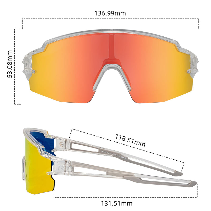Load image into Gallery viewer, ROCKBROS Polarized Youth Kids UV400 Cycling Sports Sunglasses for Boys Girls Age 8-14
