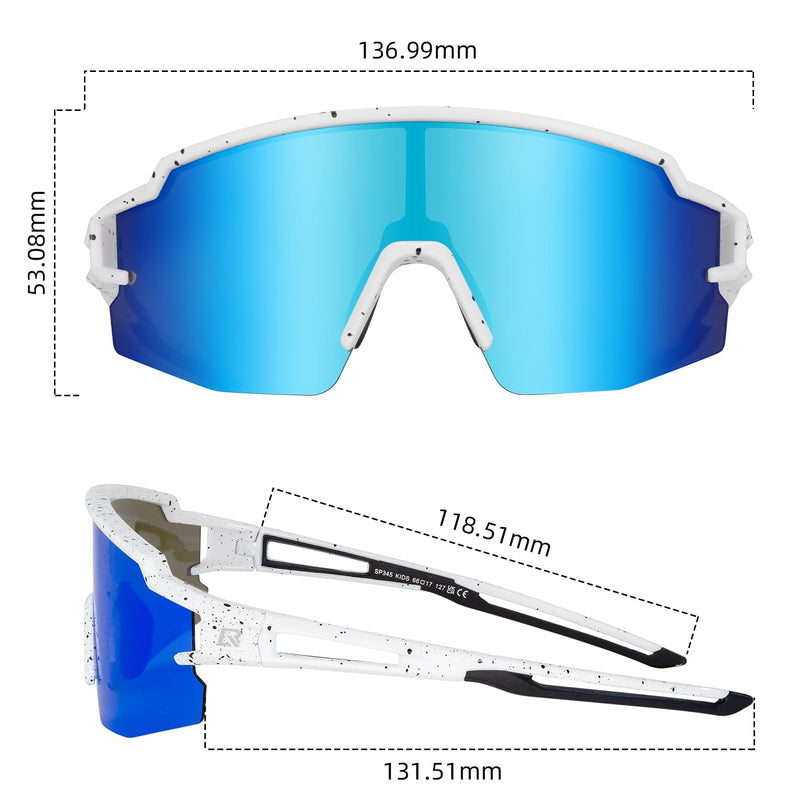 Load image into Gallery viewer, ROCKBROS Polarized Youth Kids UV400 Cycling Sports Sunglasses for Boys Girls Age 8-14
