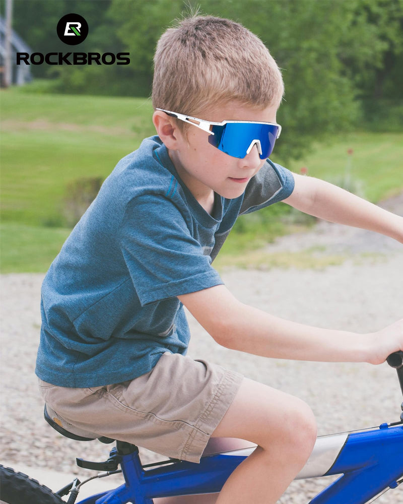 Load image into Gallery viewer, ROCKBROS Polarized Youth Kids UV400 Cycling Sports Sunglasses for Boys Girls Age 8-14
