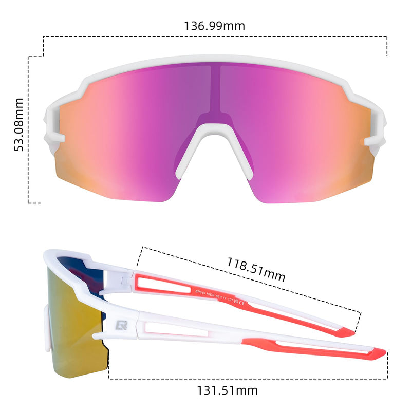 Load image into Gallery viewer, ROCKBROS Polarized Youth Kids UV400 Cycling Sports Sunglasses for Boys Girls Age 8-14
