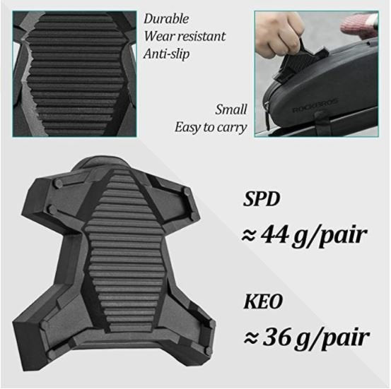 Load image into Gallery viewer, ROCKBROS PP20 cykelpedaladapter SPD-SL/KEO Sort 1 par
