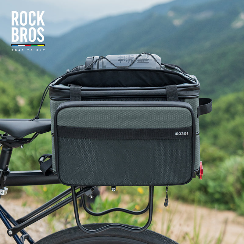 Load image into Gallery viewer, ROCKBROS Road to Sky Foldable Trunk Bag – 16.8L Expandable Bike Rack Bag
