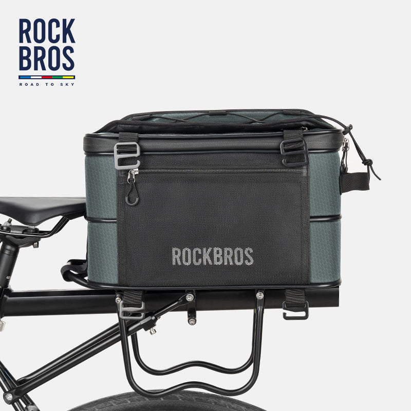 Load image into Gallery viewer, ROCKBROS Road to Sky Foldable Trunk Bag – 16.8L Expandable Bike Rack Bag

