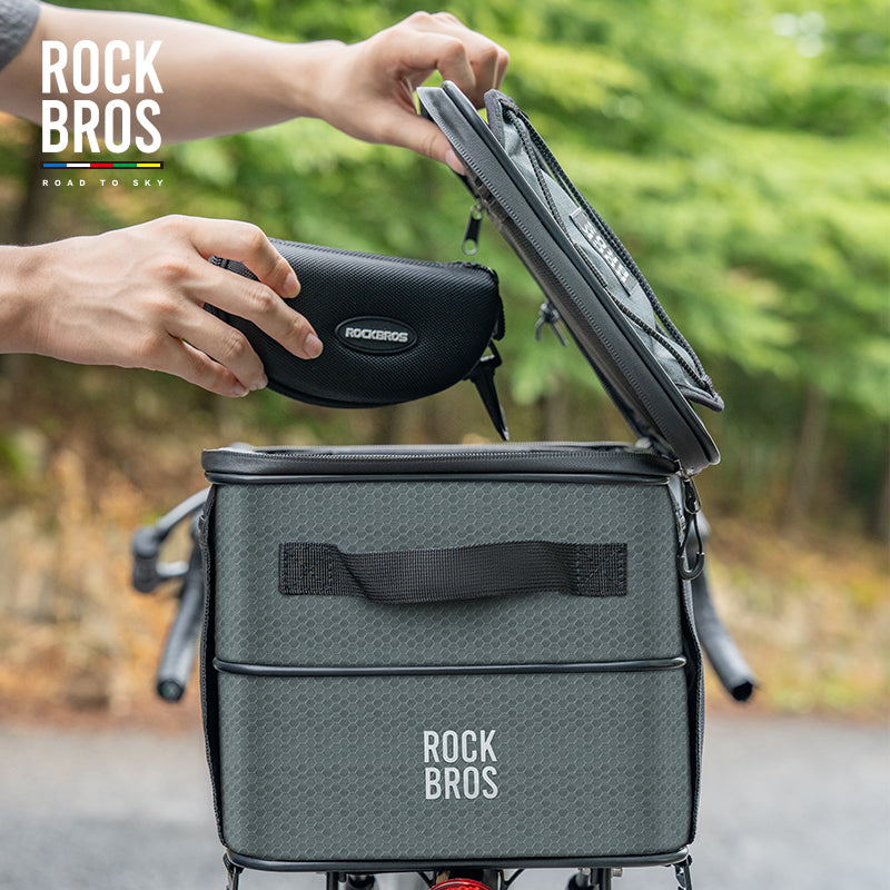 Load image into Gallery viewer, ROCKBROS Road to Sky Foldable Trunk Bag – 16.8L Expandable Bike Rack Bag
