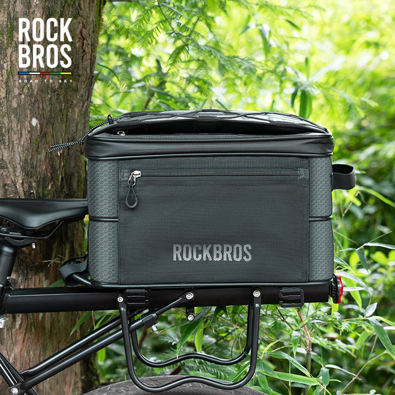 Load image into Gallery viewer, ROCKBROS Road to Sky Foldable Trunk Bag – 16.8L Expandable Bike Rack Bag
