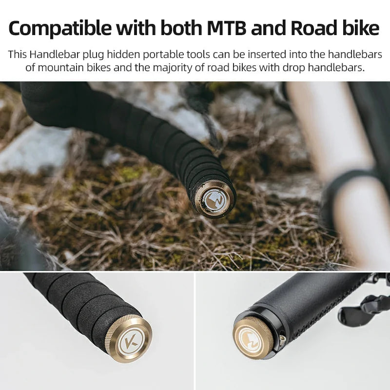 Load image into Gallery viewer, ROCKBROS Handlebar Tool Kit -Road to Sky VIAK Co-Branded Bar End
