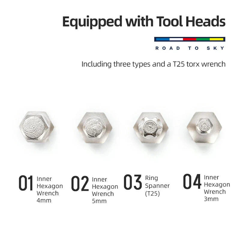 Load image into Gallery viewer, ROCKBROS Handlebar Tool Kit -Road to Sky VIAK Co-Branded Bar End
