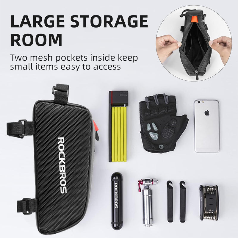 Load image into Gallery viewer, ROCKBROS Top Tube Bike Bag Bicycle Front Frame Bag

