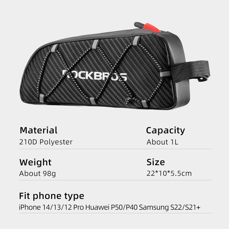 Load image into Gallery viewer, ROCKBROS Top Tube Bike Bag Bicycle Front Frame Bag
