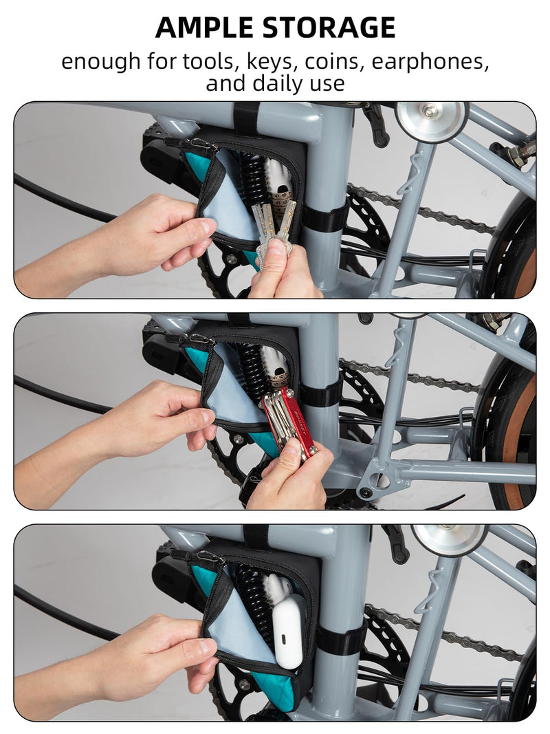 Load image into Gallery viewer, Compact Triangle Bike Tool Storage Bag
