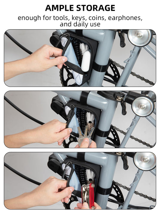 Compact Triangle Bike Tool Storage Bag