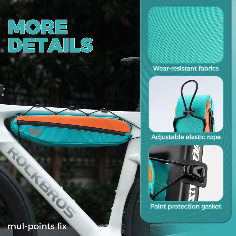 Load image into Gallery viewer, ROCKBROS Urban Rider Series Bike Frame Bag 1.5L Triangle Storage Pouch
