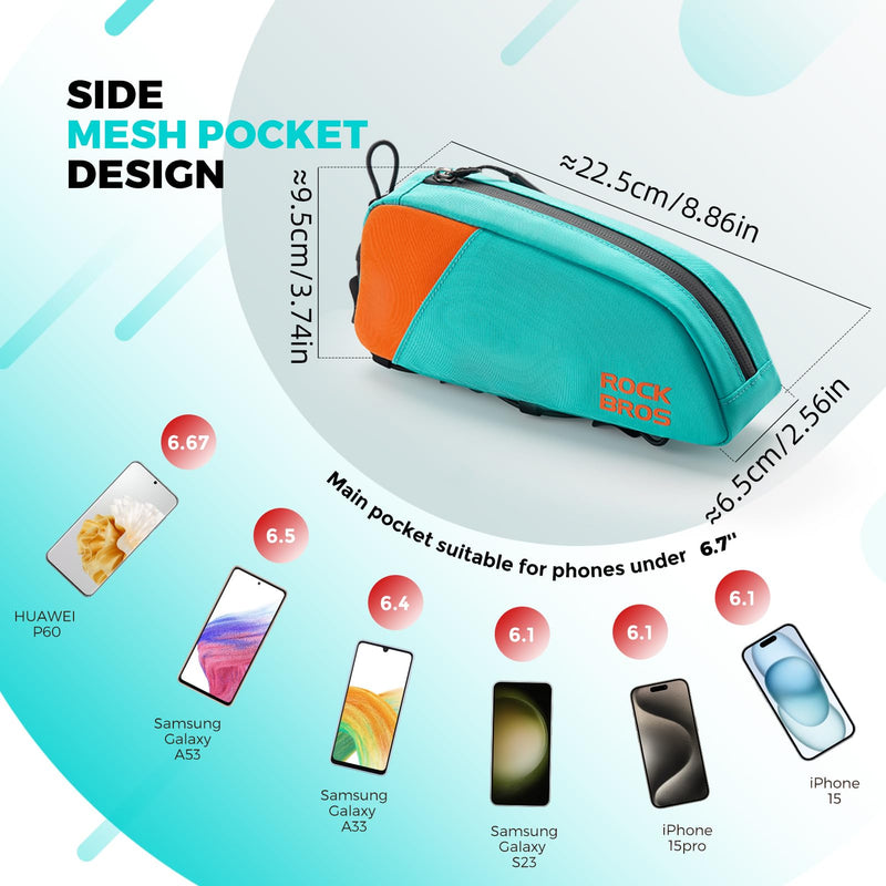 Load image into Gallery viewer, ROCKBROS Urban Rider Series Top Tube Pouch Pack Cycling Accessories Bike Frame Bag
