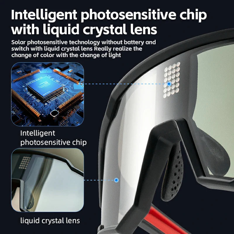 Load image into Gallery viewer, Smart Electronic Color-Changing Cycling Sunglasses

