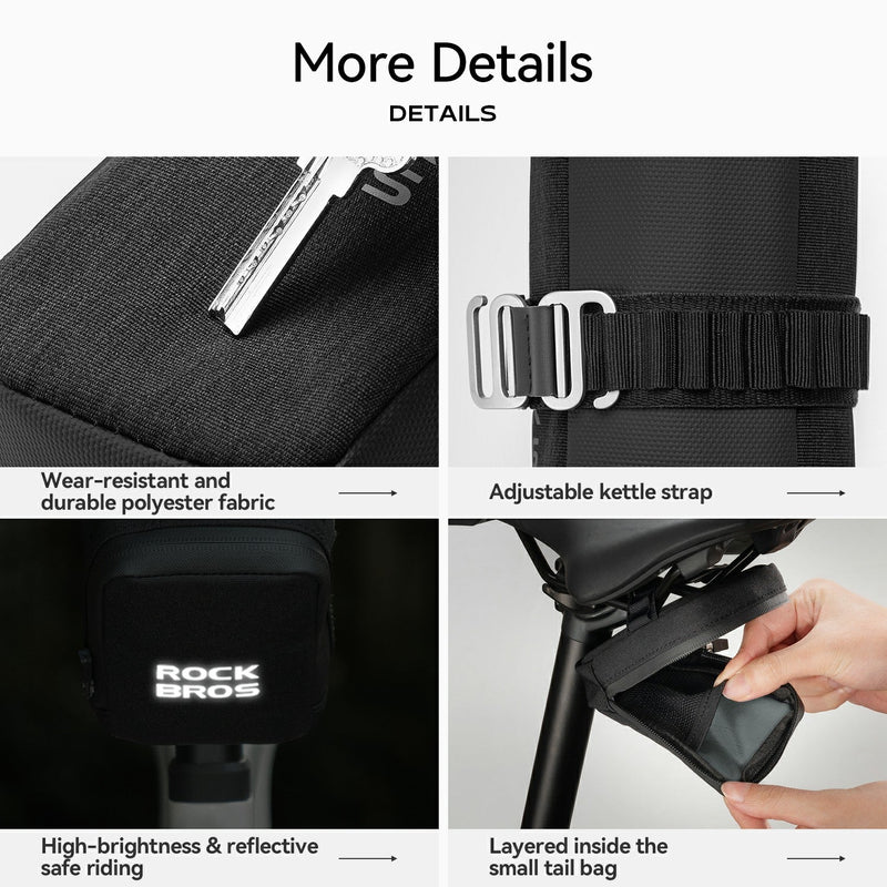 Load image into Gallery viewer, Cycling Two-in-one Bicycle Kettle Tail Bag

